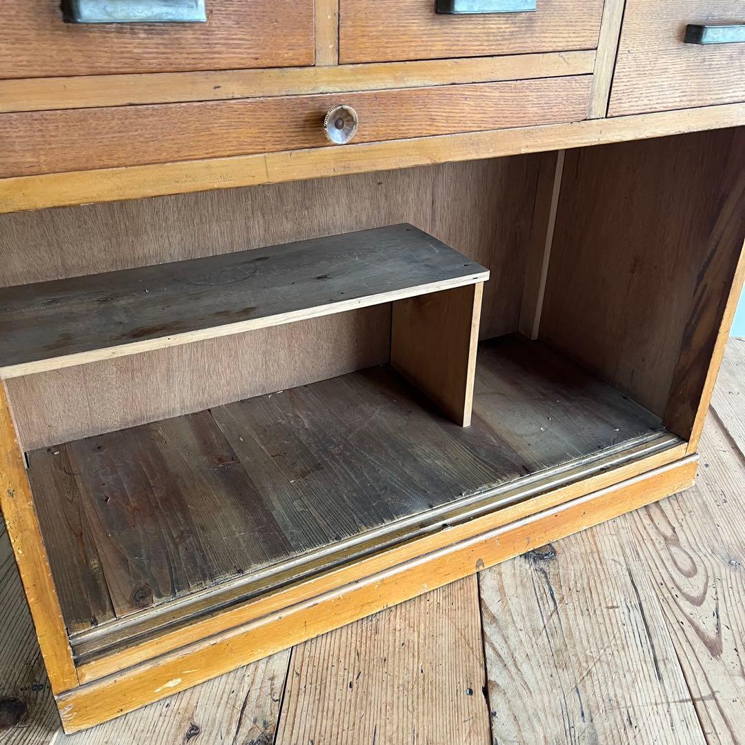 アンティーク チェスト 食器棚 本棚 レトロ 飾り棚 《送料込み》