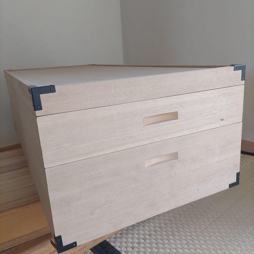 桐箪笥　2段収納箱