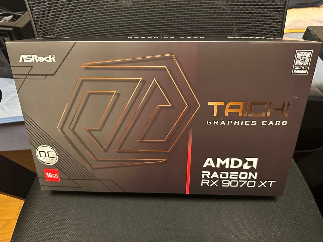グラフィックボード・グラボ・ビデオカード ASRock Radeon RX 9070 XT Taichi 16GB OC