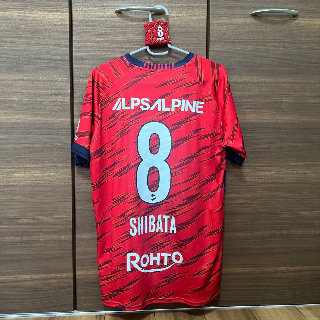 いわきFC 2025 8番 柴田選手 ユニフォーム リストバンド M