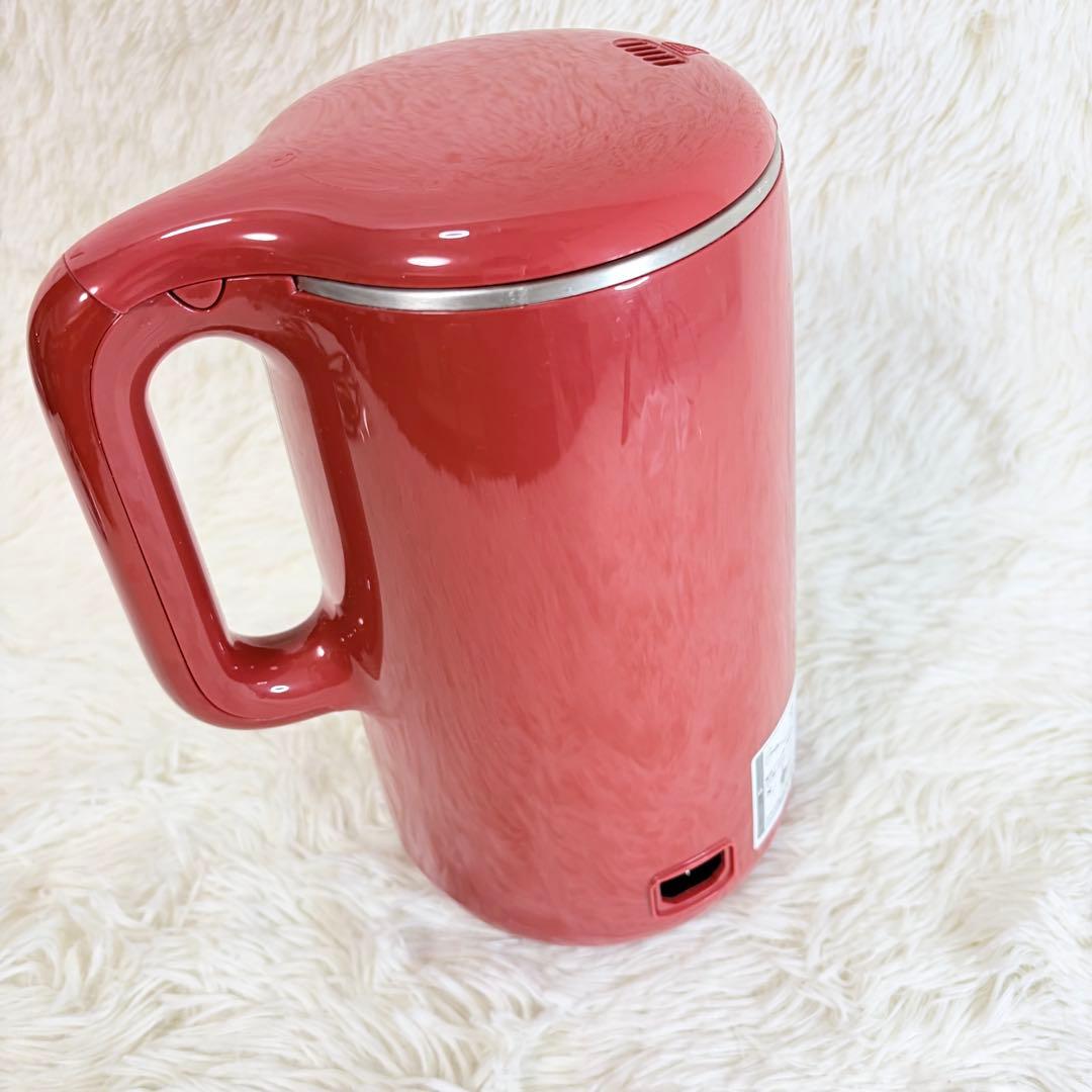 【美品】SOY RICH ソイリッチ 豆乳メーカー　ローズレッド　赤