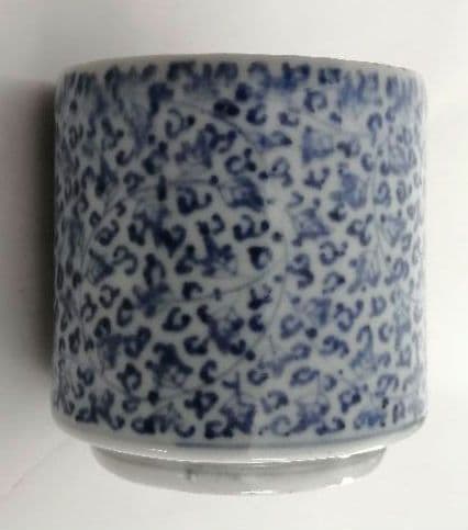 (専用)古伊万里　みじん唐草猪口　銀ホヤ付