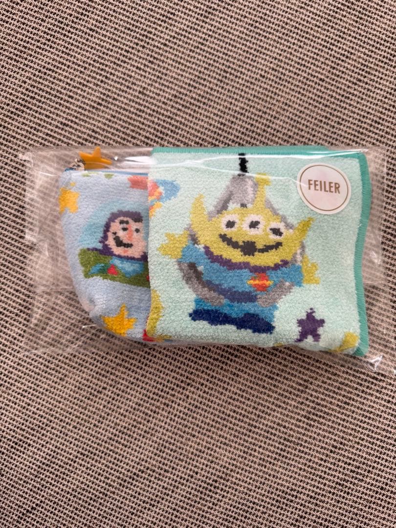 FEILER ラブラリーフェイラー トイ・ストーリー ハンカチ•ポーチ2点セット