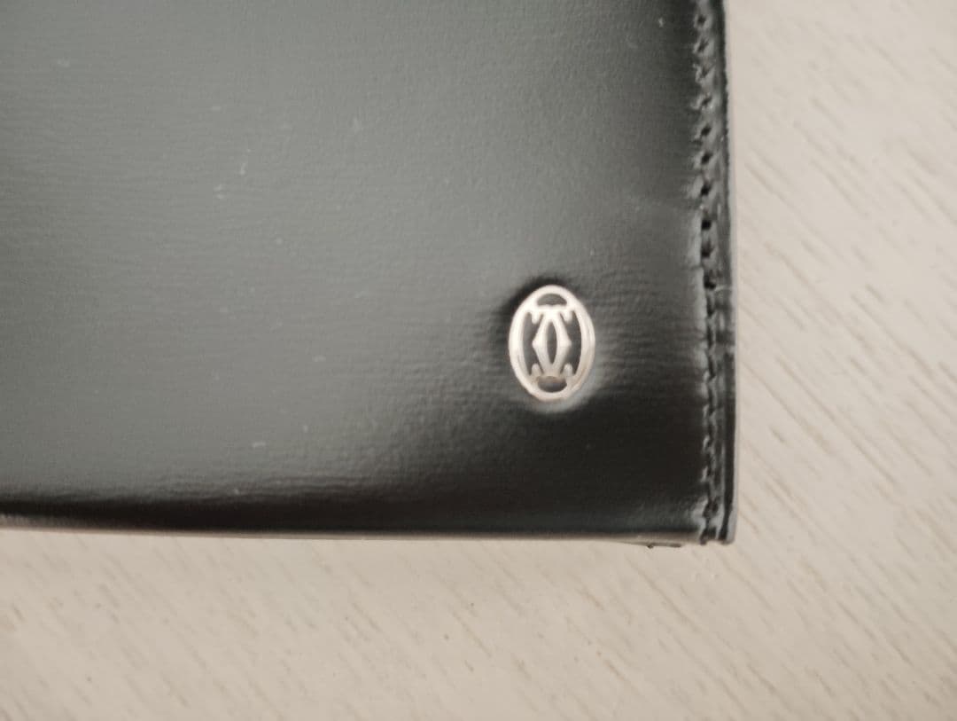 Cartire カルティエ　名刺入れ　カードケース　ブラックレザー