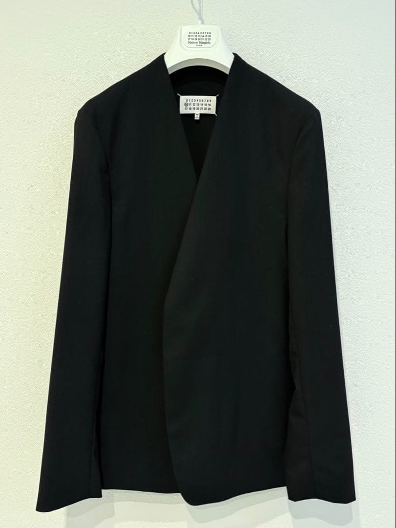 現行最安値　ノーカラージャケット　メゾンマルジェラ　size46 24SS