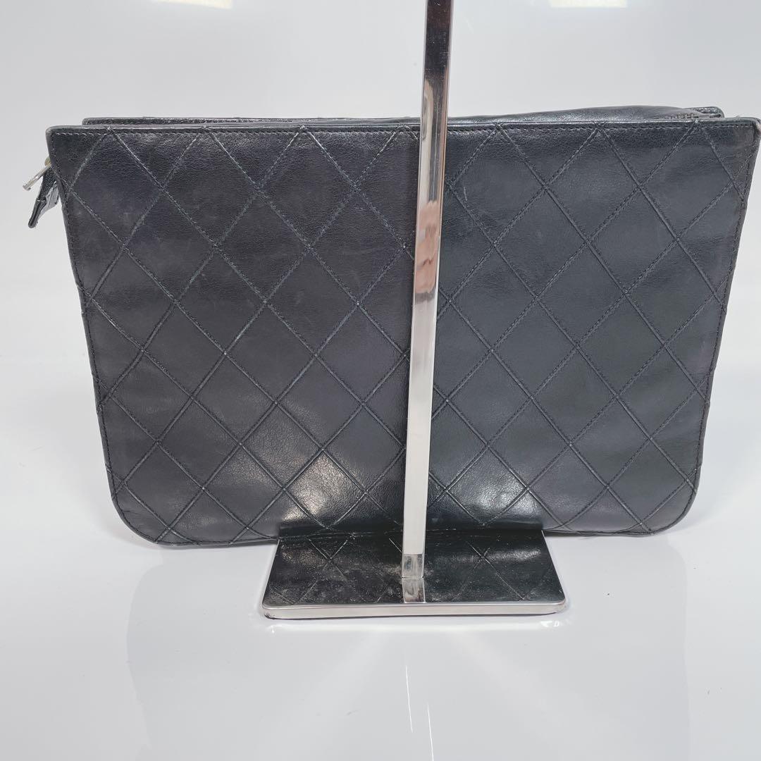 CHANEL　ビコローレ　ココマーク　クラッチバッグ