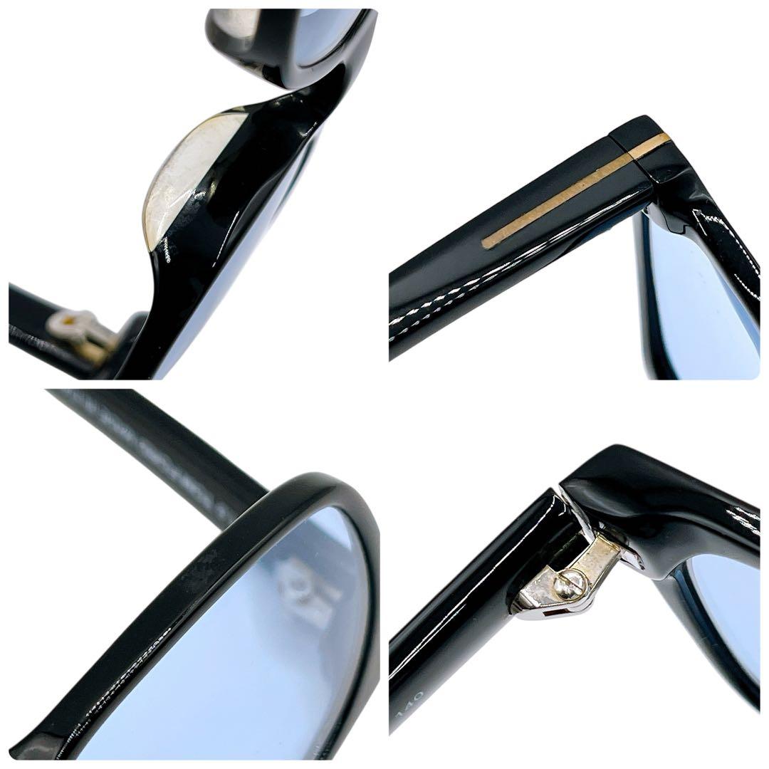 美品 トムフォード TF5405 サングラス 黒 ブラック 青 ブルー メンズ