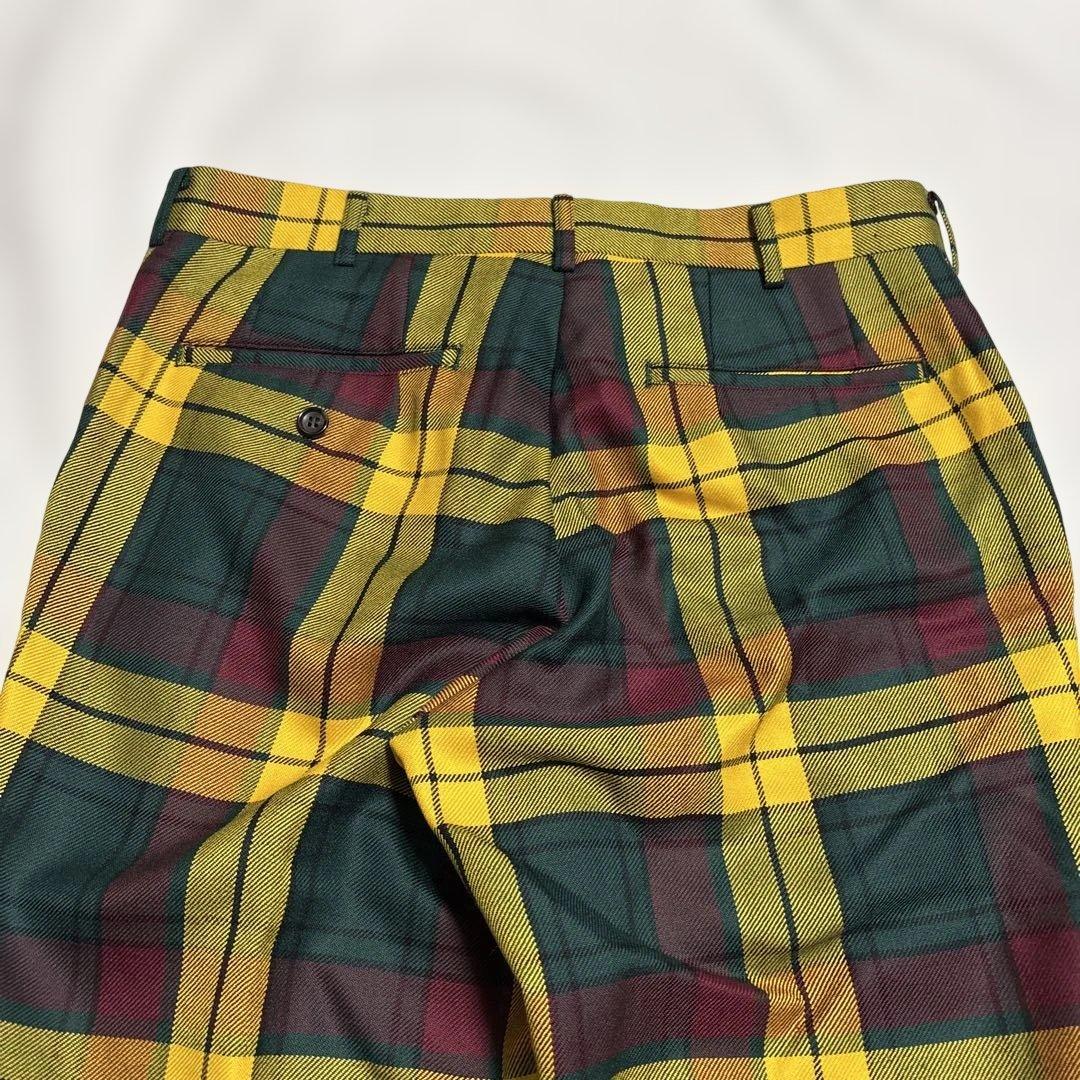 ギャルソン オムプリュス　04aw タータンチェック　スラックス　パンツ