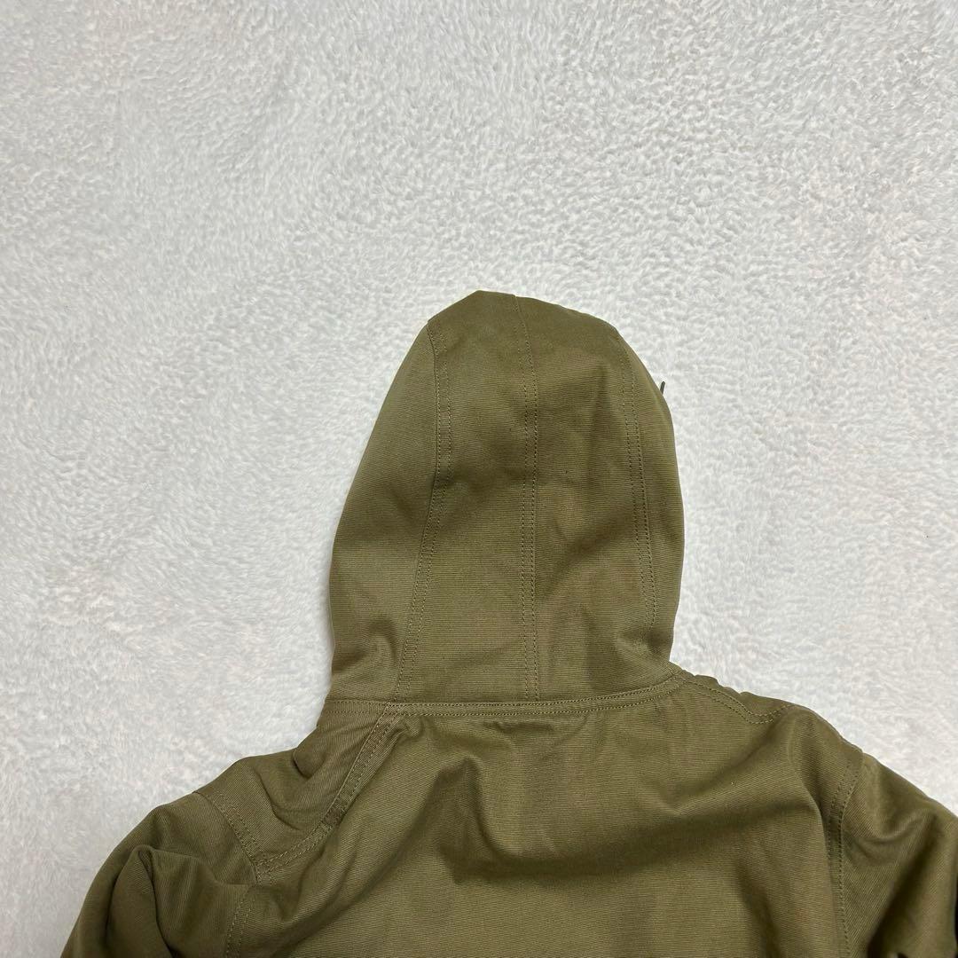 HOUSTON USN デッキコート IDEAL フード 裏ボア カーキ系 S