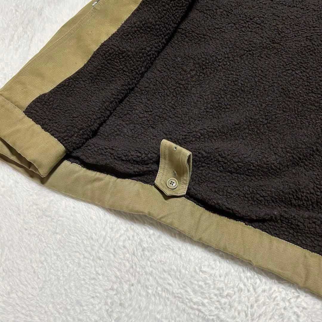 HOUSTON USN デッキコート IDEAL フード 裏ボア カーキ系 S