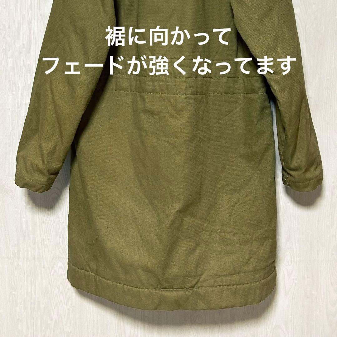 HOUSTON USN デッキコート IDEAL フード 裏ボア カーキ系 S