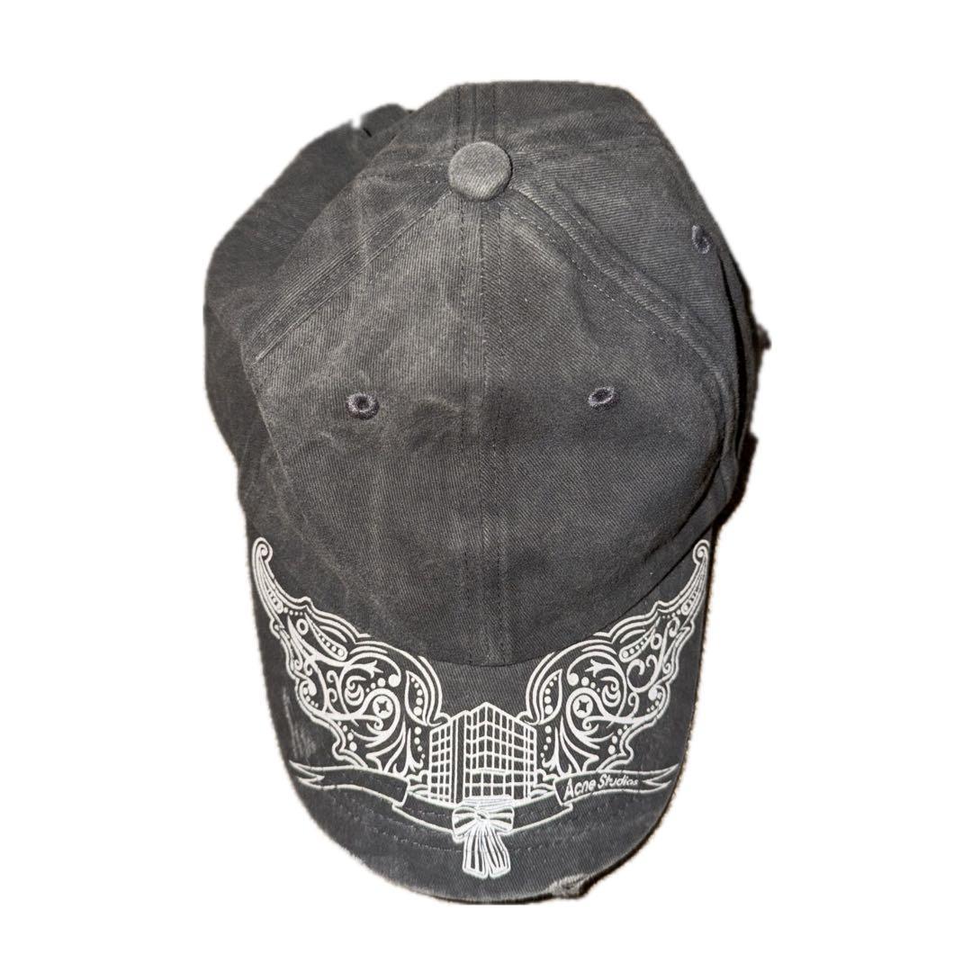 Acne Studios キャップ　ダメージ加工