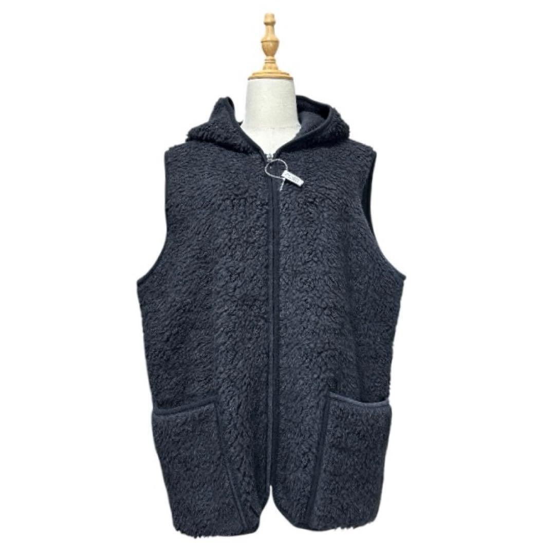 美品 ゴールドブレーカー ボア ベスト フード 2XL 黒 ポーランド製