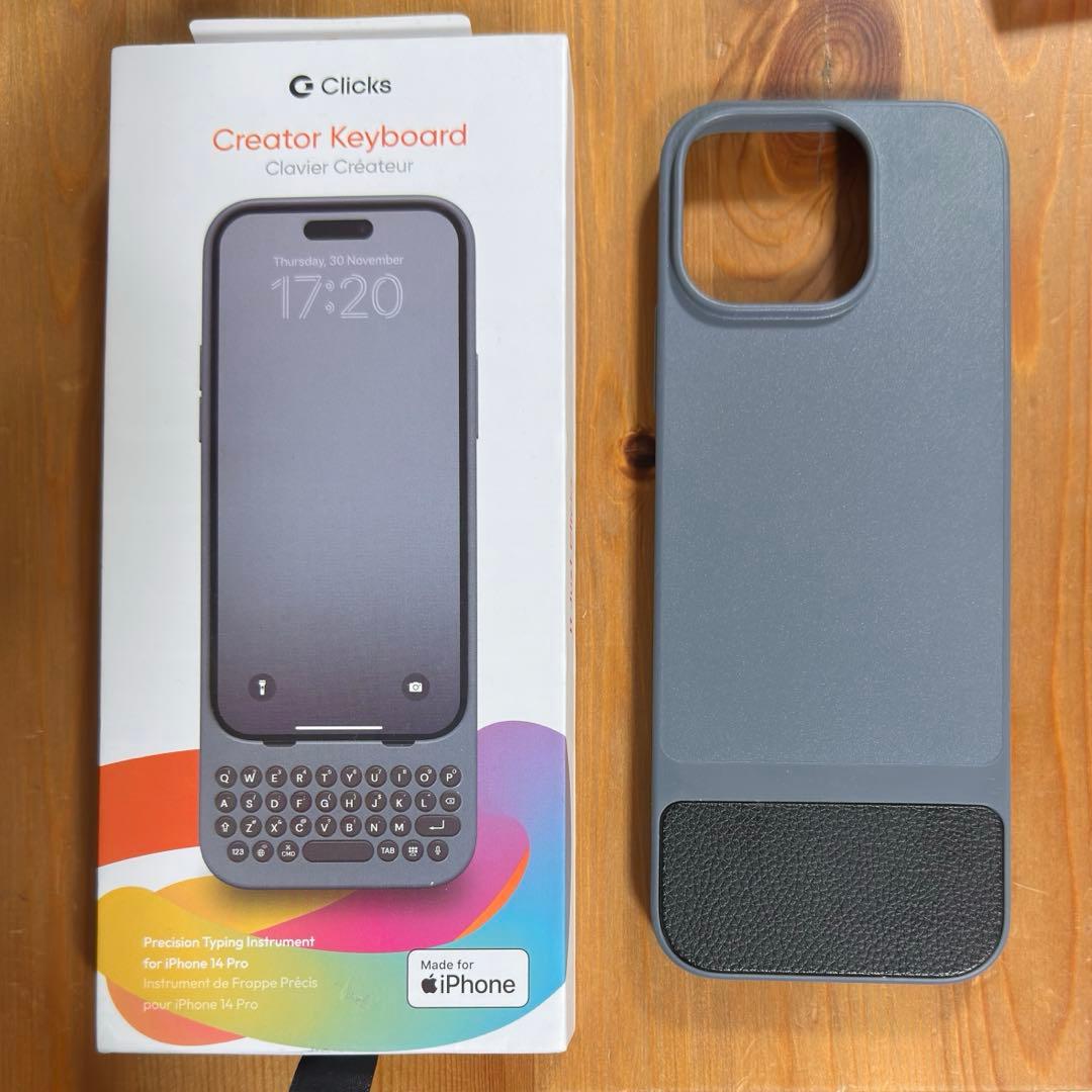Clicks Keyboard for iPhone 14 Pro グレー