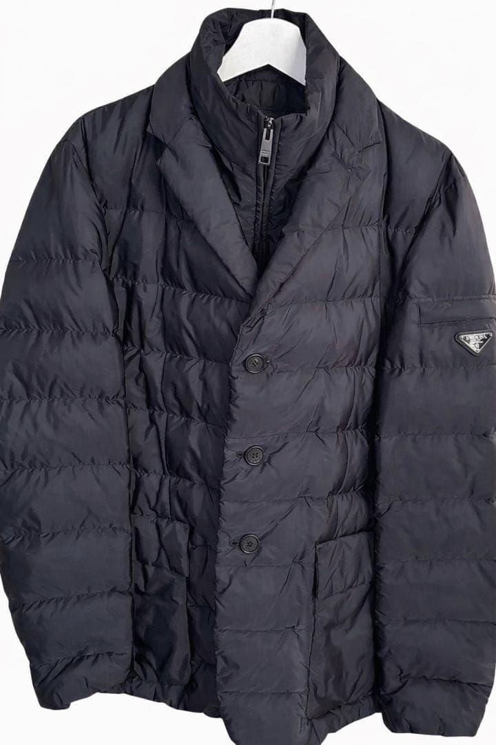PRADA トライアングル　プラダ テーラードダウンジャケット 50