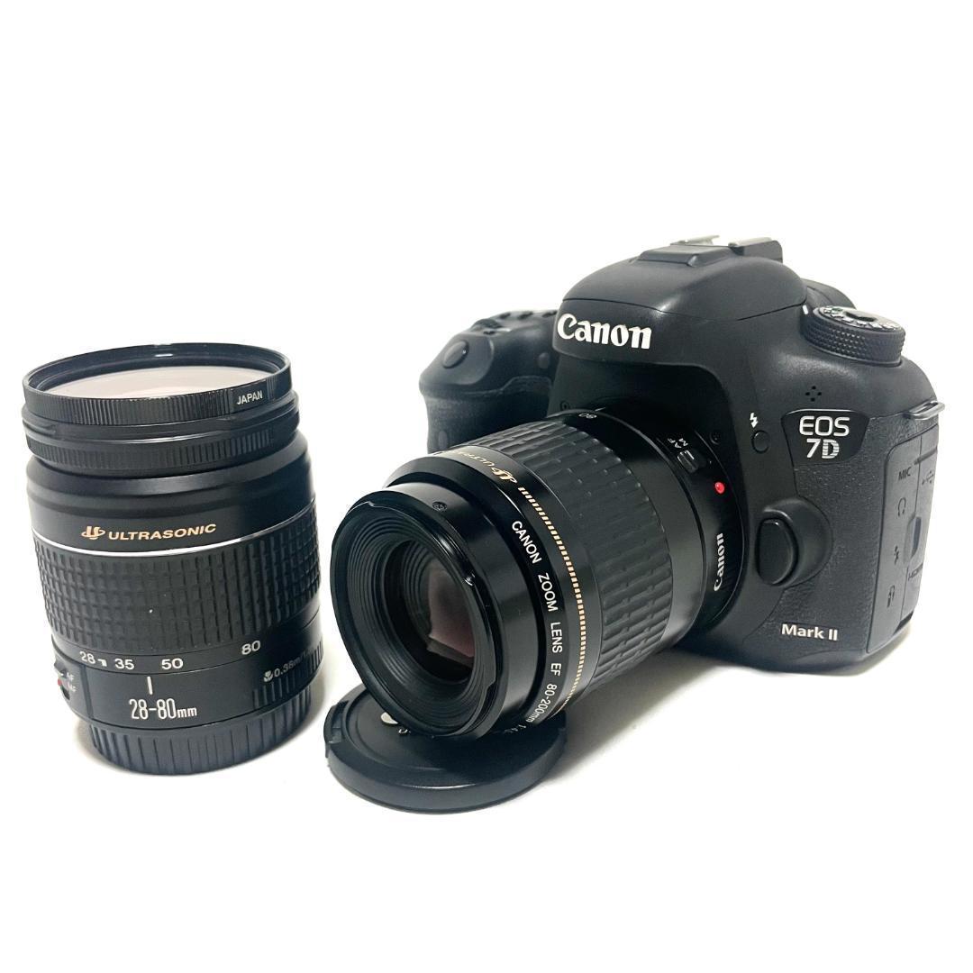 動く被写体に強い❣️ Canon EOS 7D Mark II Wレンズセット