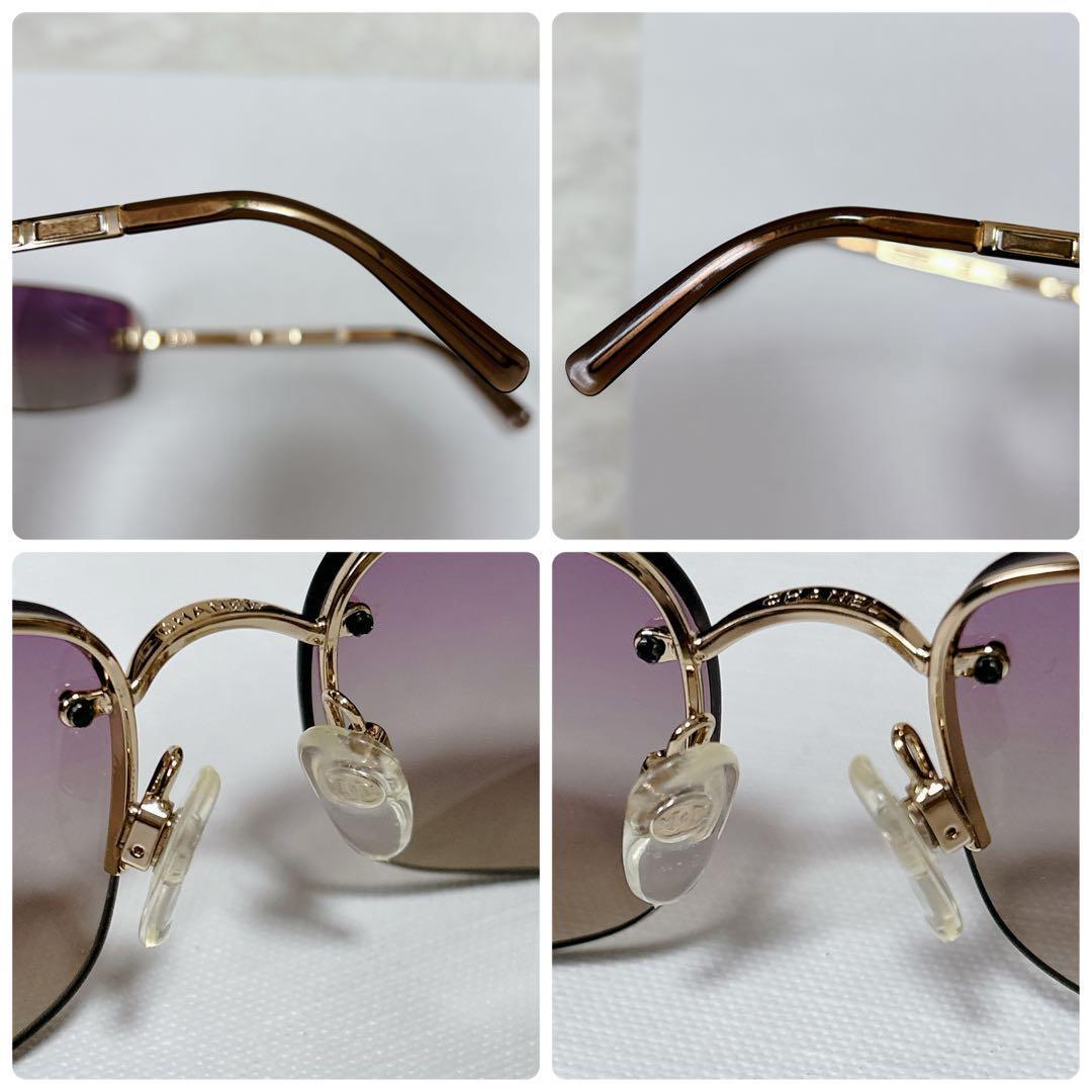 ✨希少✨CHANEL シャネル ココマーク サングラス アイウェア ハーフリム