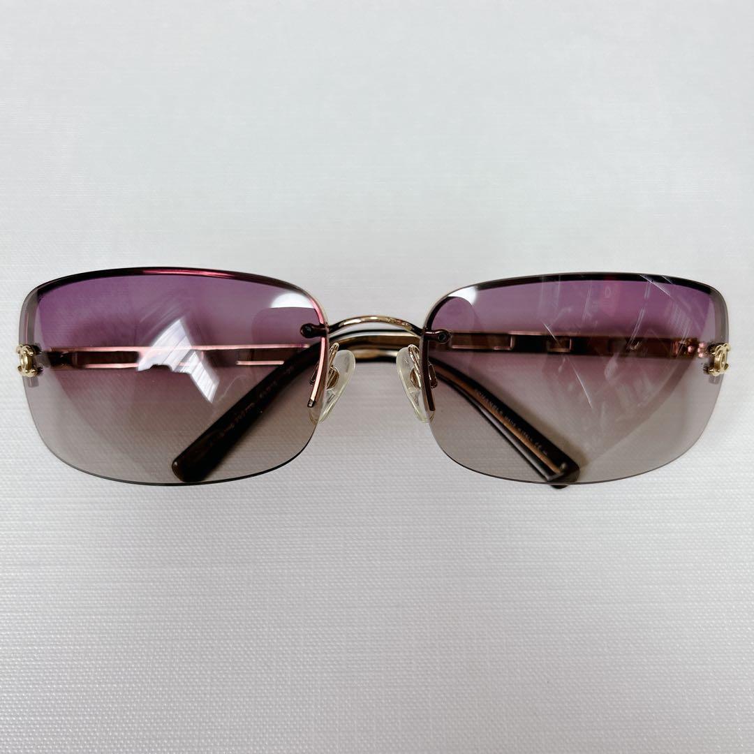 ✨希少✨CHANEL シャネル ココマーク サングラス アイウェア ハーフリム