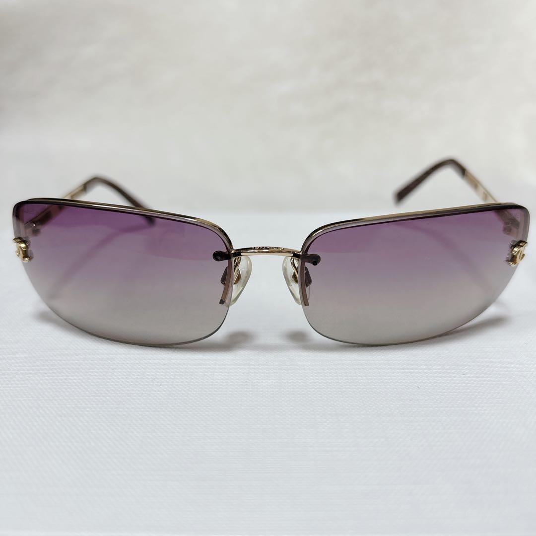 ✨希少✨CHANEL シャネル ココマーク サングラス アイウェア ハーフリム