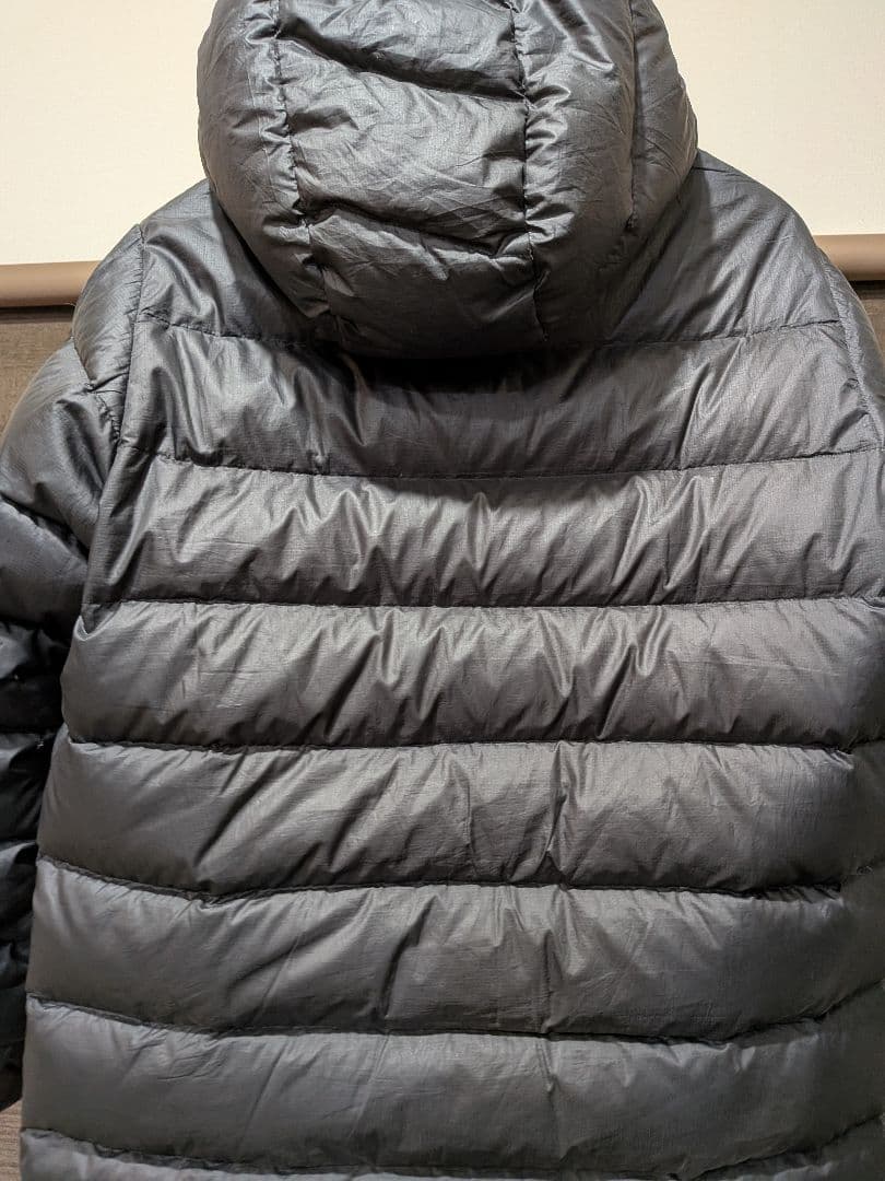patagonia ブラック ダウンジャケット フード付き XL14