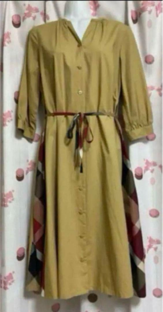 ブルーレーベルクレストブリッジ　前開きシャツワンピース 38