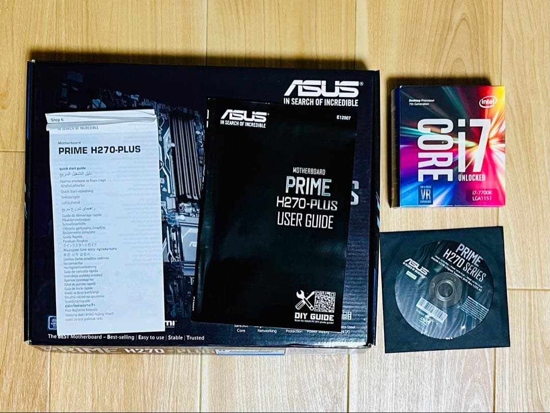 Core i7-7700K, ASUS H270, CPUクーラー, 電源セット