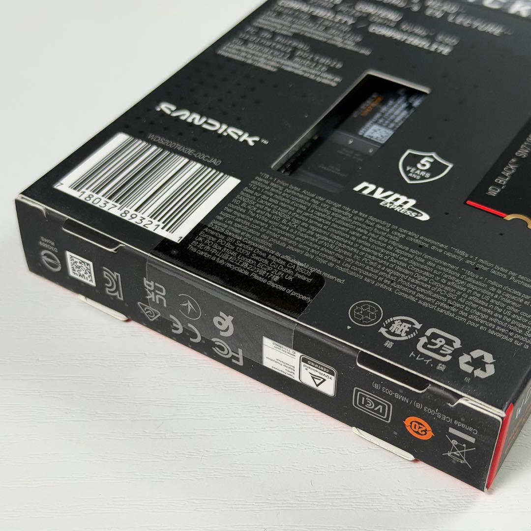 WD_BLACK SN7100シリーズ M.2 NVMe SSD 2TB