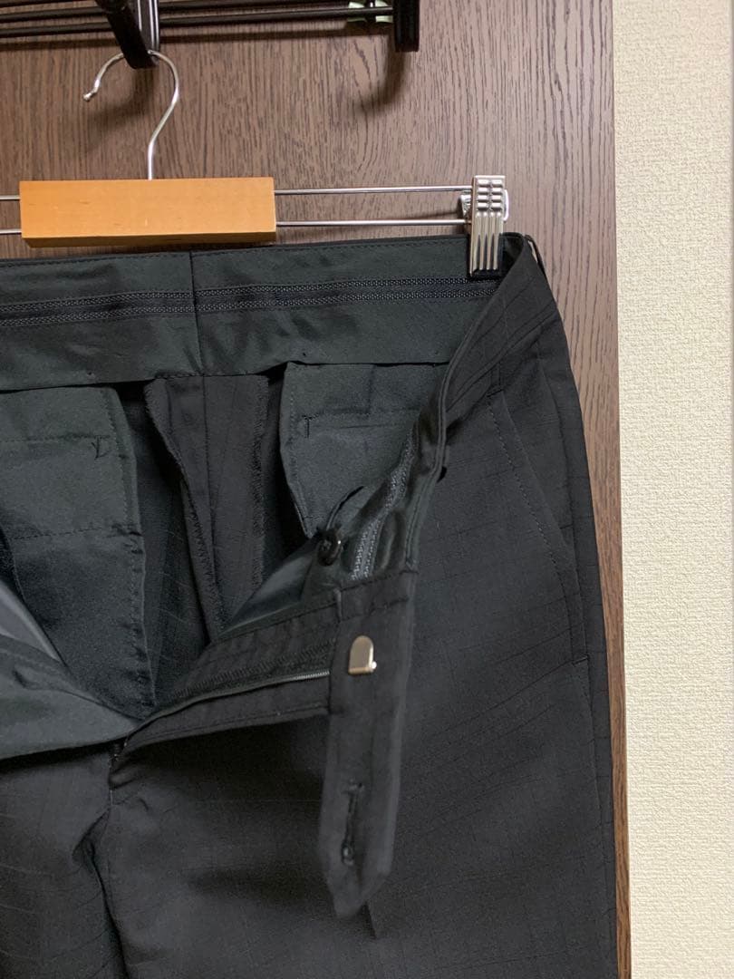 A7新品未使用！高級ニュージーランドウール100%ブラックシングルスーツ！