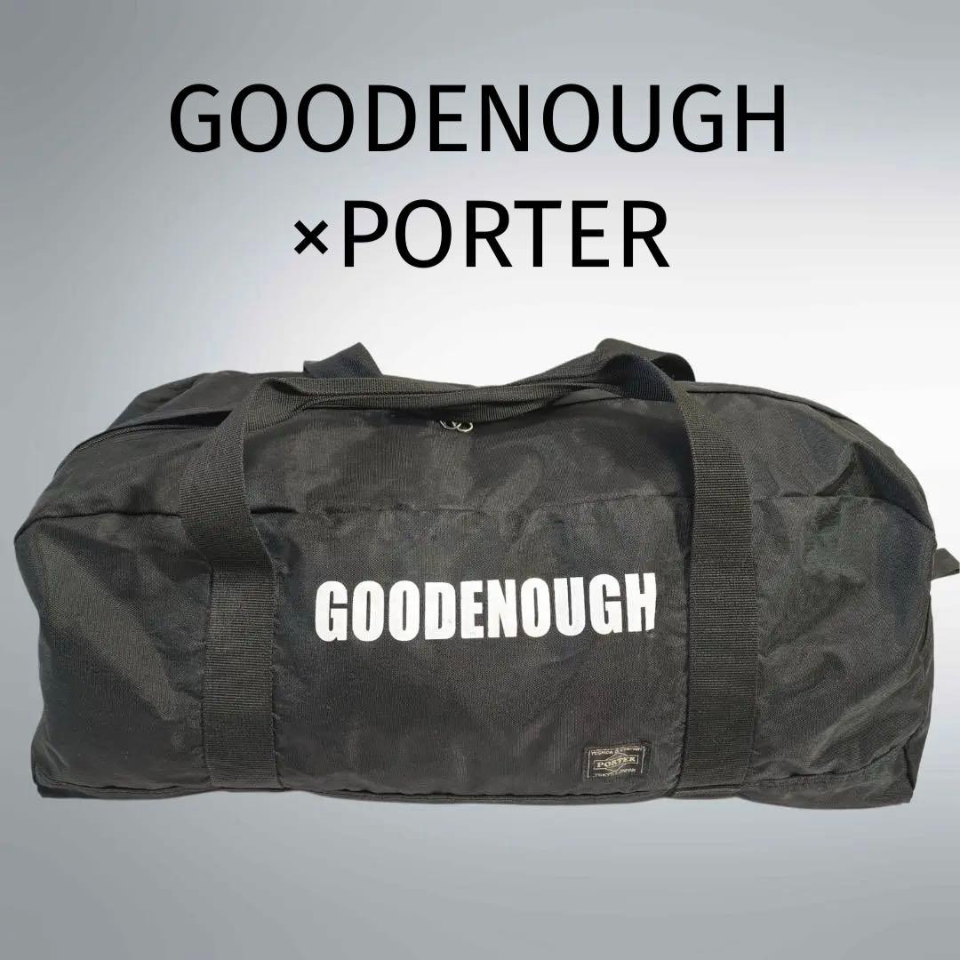 希少　GOODENOUGH×PORTER　ボストンバッグ　ドラムバッグ　Wネーム