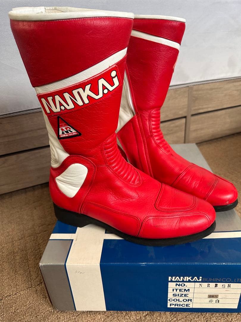 NANKAI NRB8R バイク ブーツ レッド