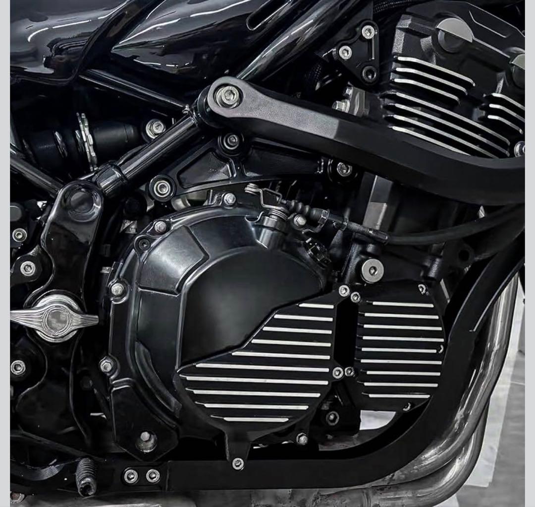 ブラックアルミバイクエンジンカバーセット