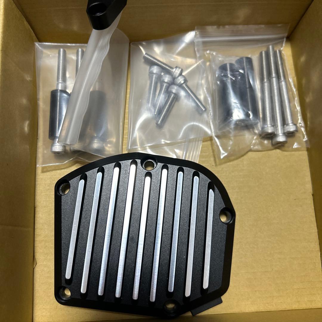 ブラックアルミバイクエンジンカバーセット