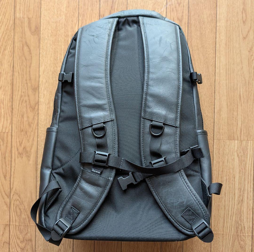 バッグ Supreme Leather Backpack Black