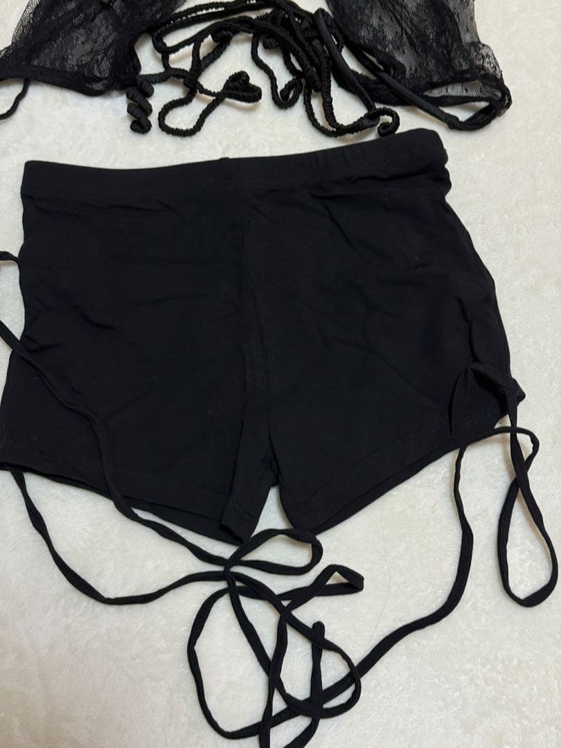 即購可　Nordess レースタイツ　5分丈　ブラック　廃盤　完売品　激レア新品