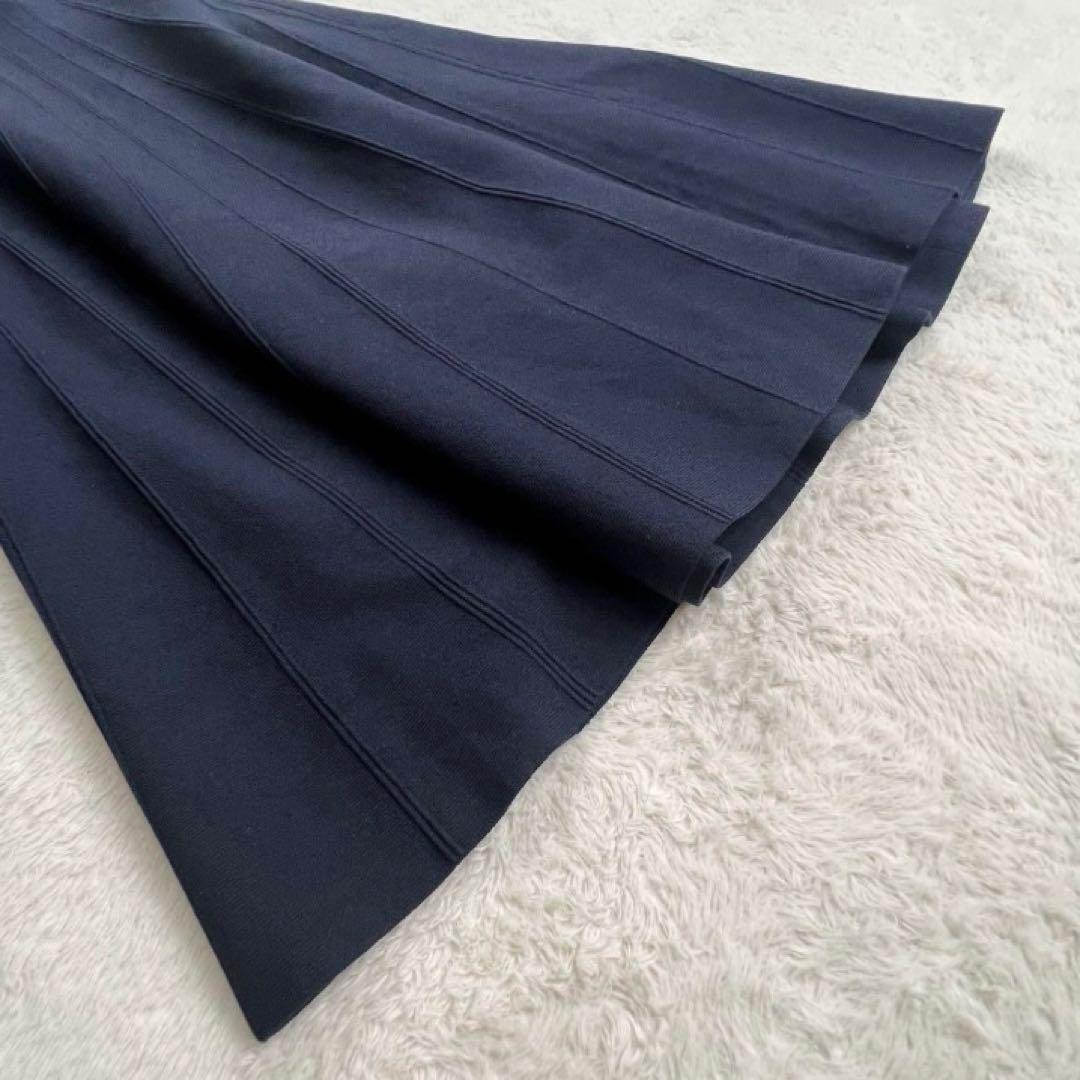 【セルフォード】レーヨンニットロングワンピース☆ノースリーブ☆クルーネック☆M