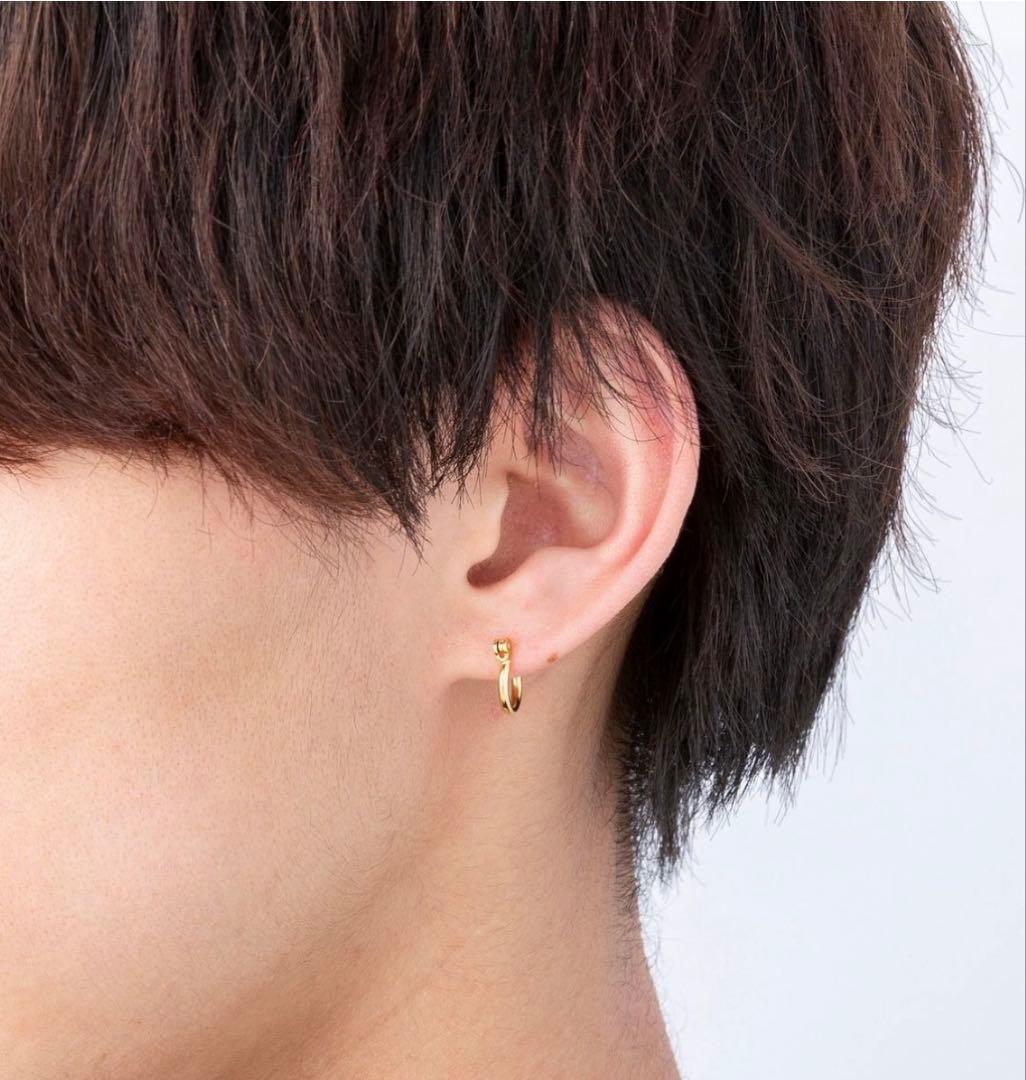 K18ゴールド フープピアス