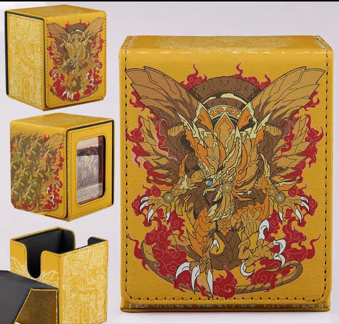 遊戯王　ディスプレイ付き　デッキケース　ラーの翼神龍　オシリス　オベリスク　神