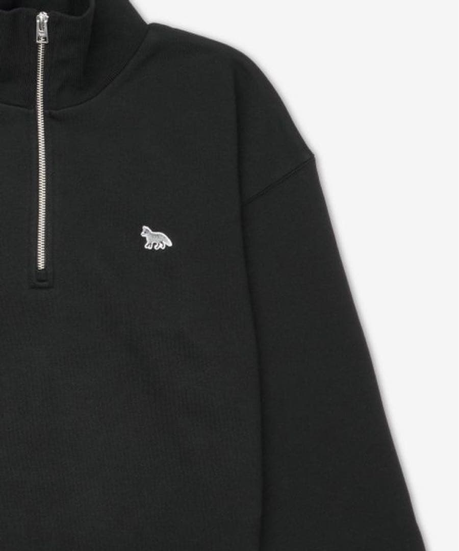 定価41800円　メゾンキツネ　ハーフジップスウェットブラック