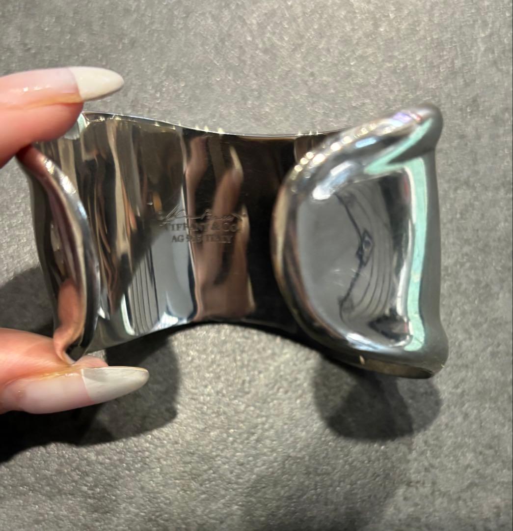 【値下げ】Tiffany&Co. ボーンカフ　右手用　シルバー　スモール