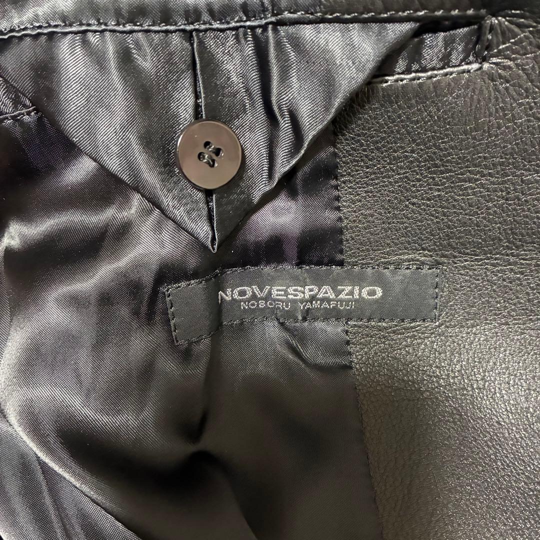 【Pinky&Dianne】美品高級ブルーフォックス襟リアルレザー ロングコート