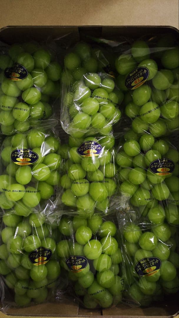 k*7様 シャインマスカット　5キロ　8入　岡山県産