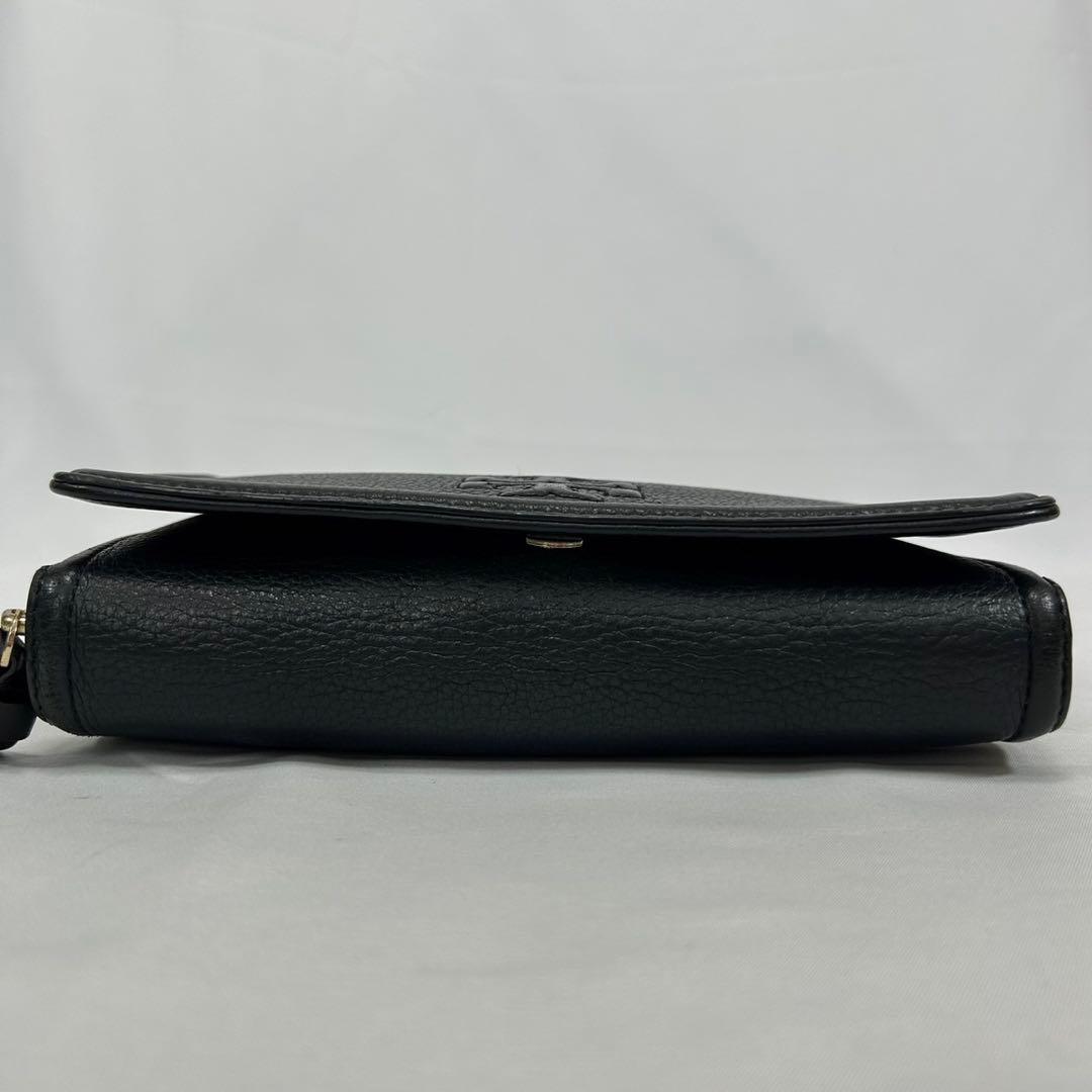 【極美品】トリーバーチ 2way ショルダーウォレット レザー 肩掛け 黒