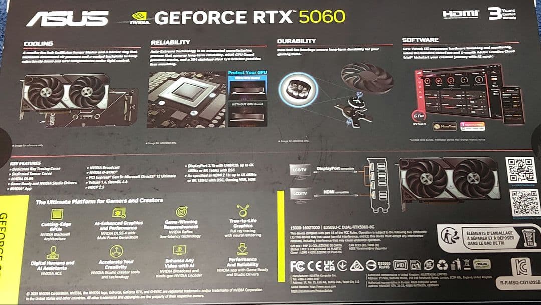 榛*名様 新品 ASUS Dual GeForce RTX 5060 8GB G