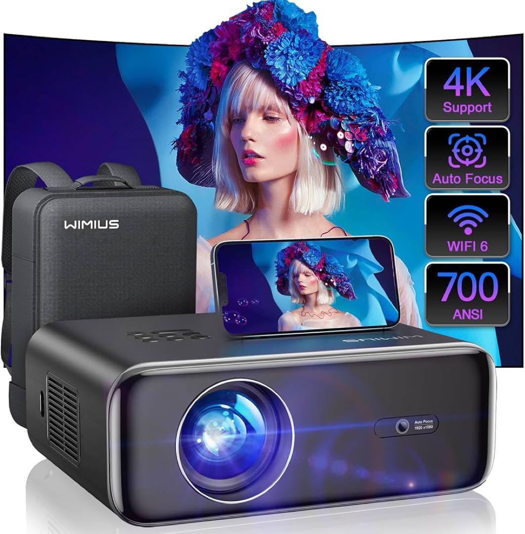 WiMiUS P62 プロジェクター　4K 大画面で楽しみたい方におすすめ