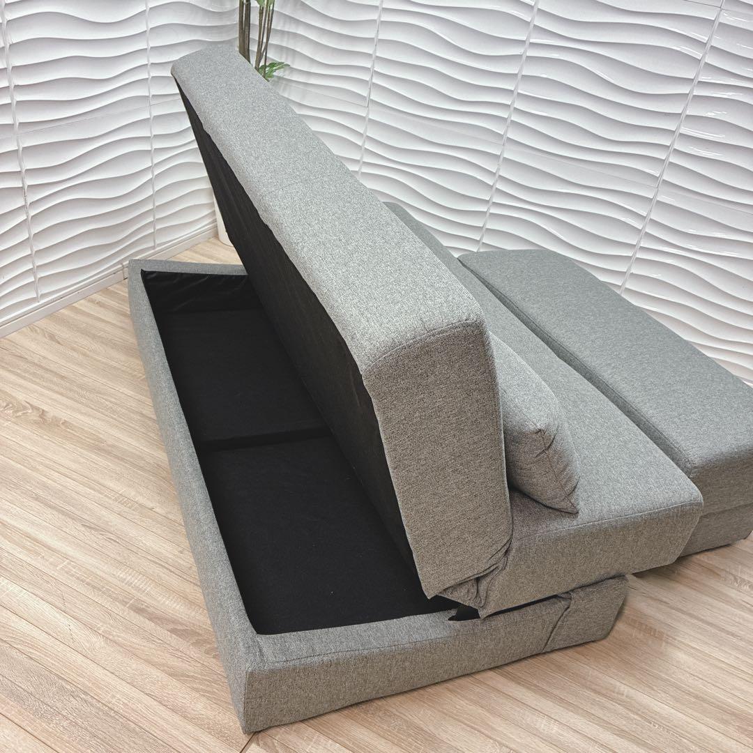 ◇大阪府 神戸市 配達料無料！◇ニトリ◇収納付きソファベッド◇スツール付き◇