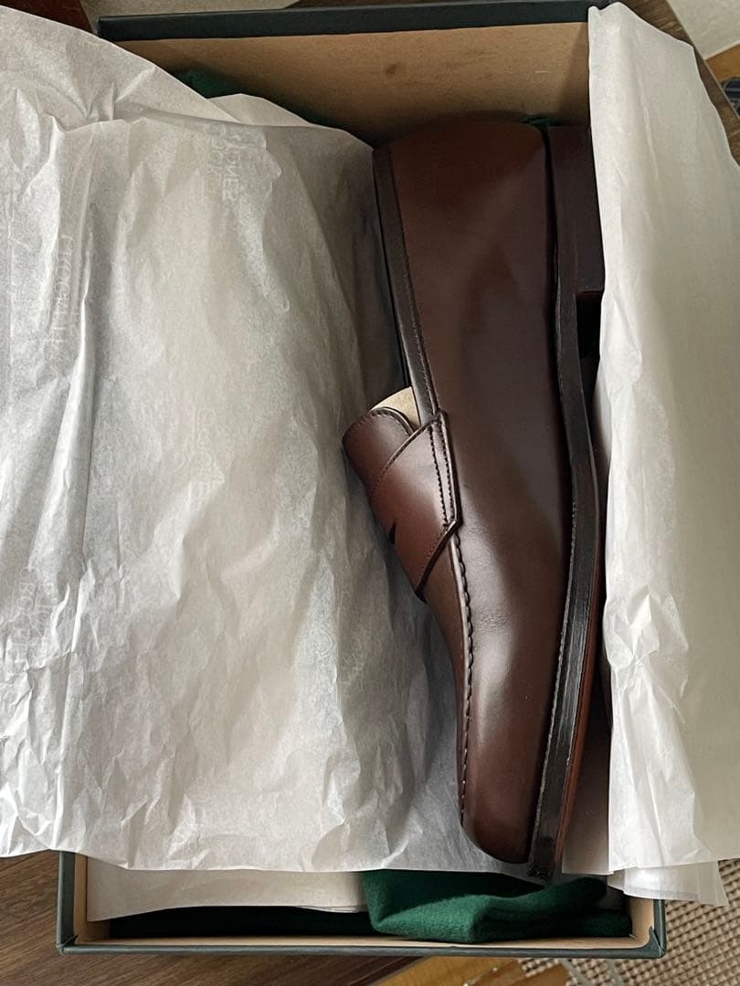 新品未使用シューツリー付CROCKETT&JONES Boston2ブラウン