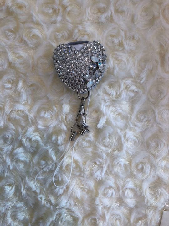 ネックストラップ★プティ★スワロフスキーデコ★ハート