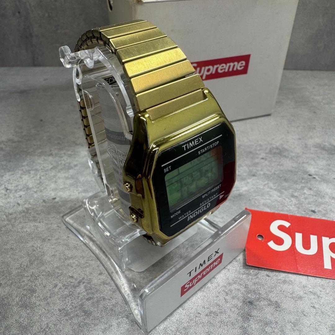 Supreme × TIMEX 19AW ゴールド デジタル腕時計 新品未使用