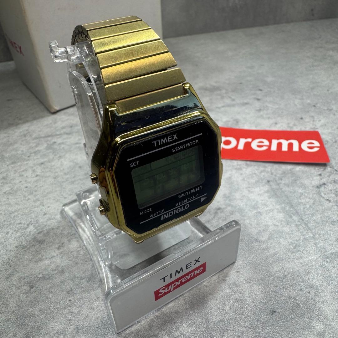 Supreme × TIMEX 19AW ゴールド デジタル腕時計 新品未使用