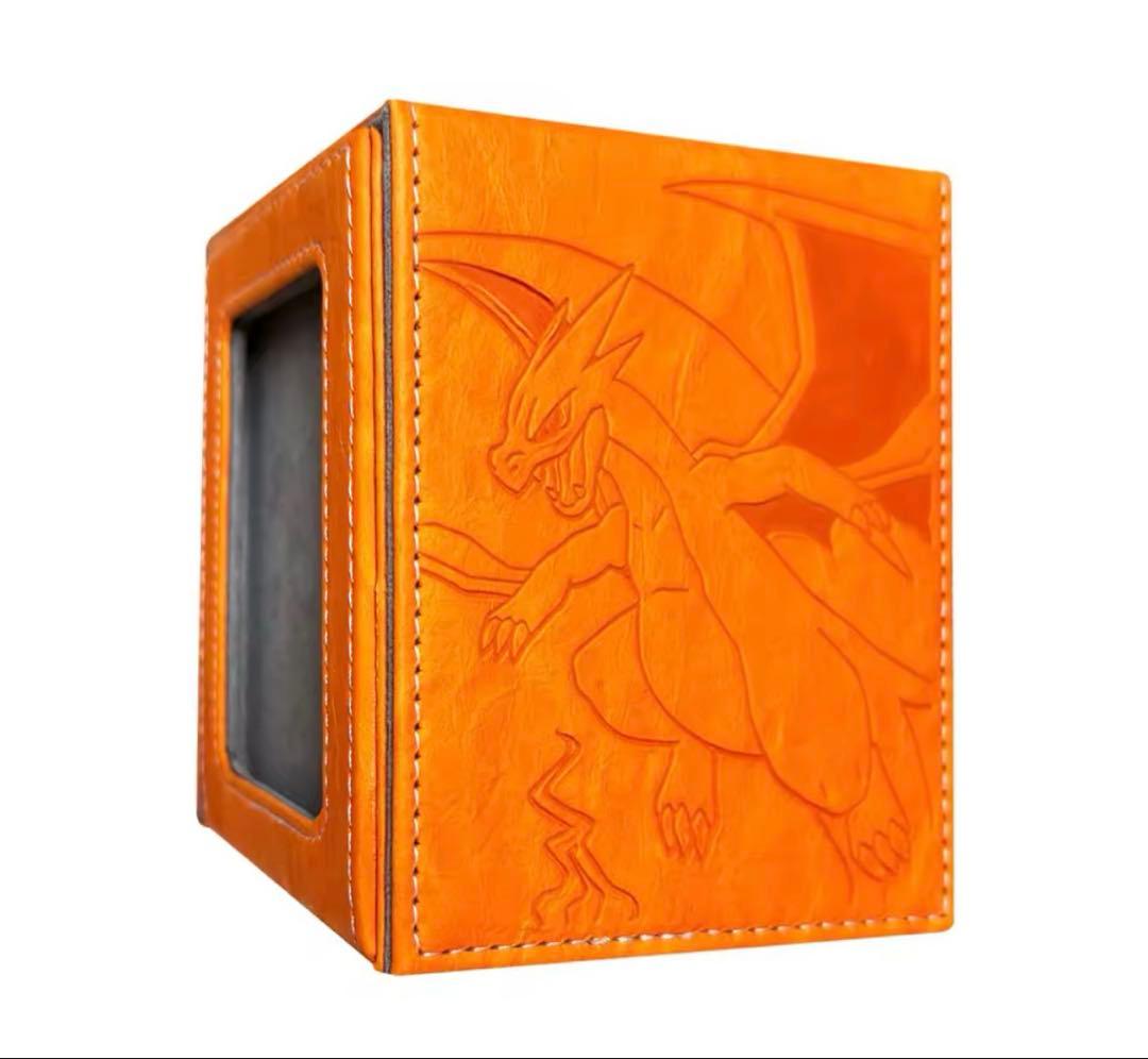 ポケカ　メガリザードンX　Y 2個セット　ディスプレイ付きデッキケース　レザー